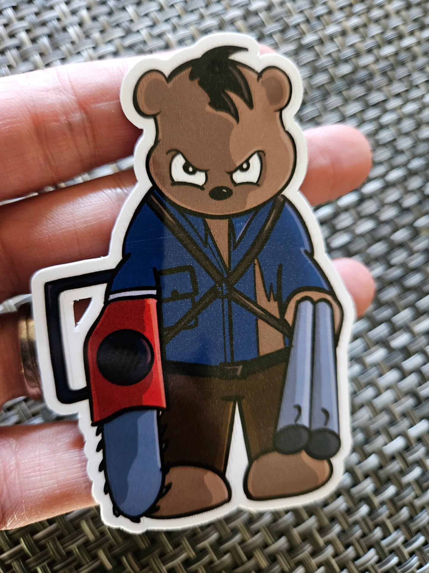 Ash Bear sticker - Benjamin Wallace Books