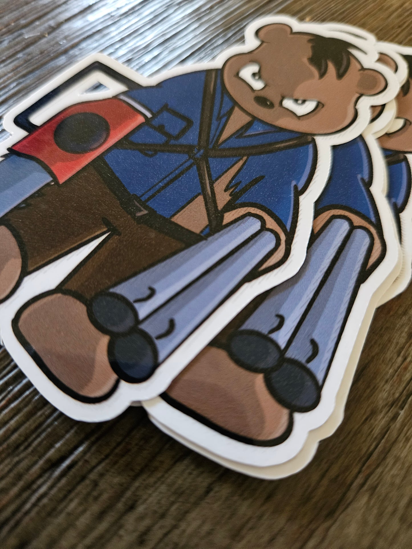 Ash Bear sticker - Benjamin Wallace Books