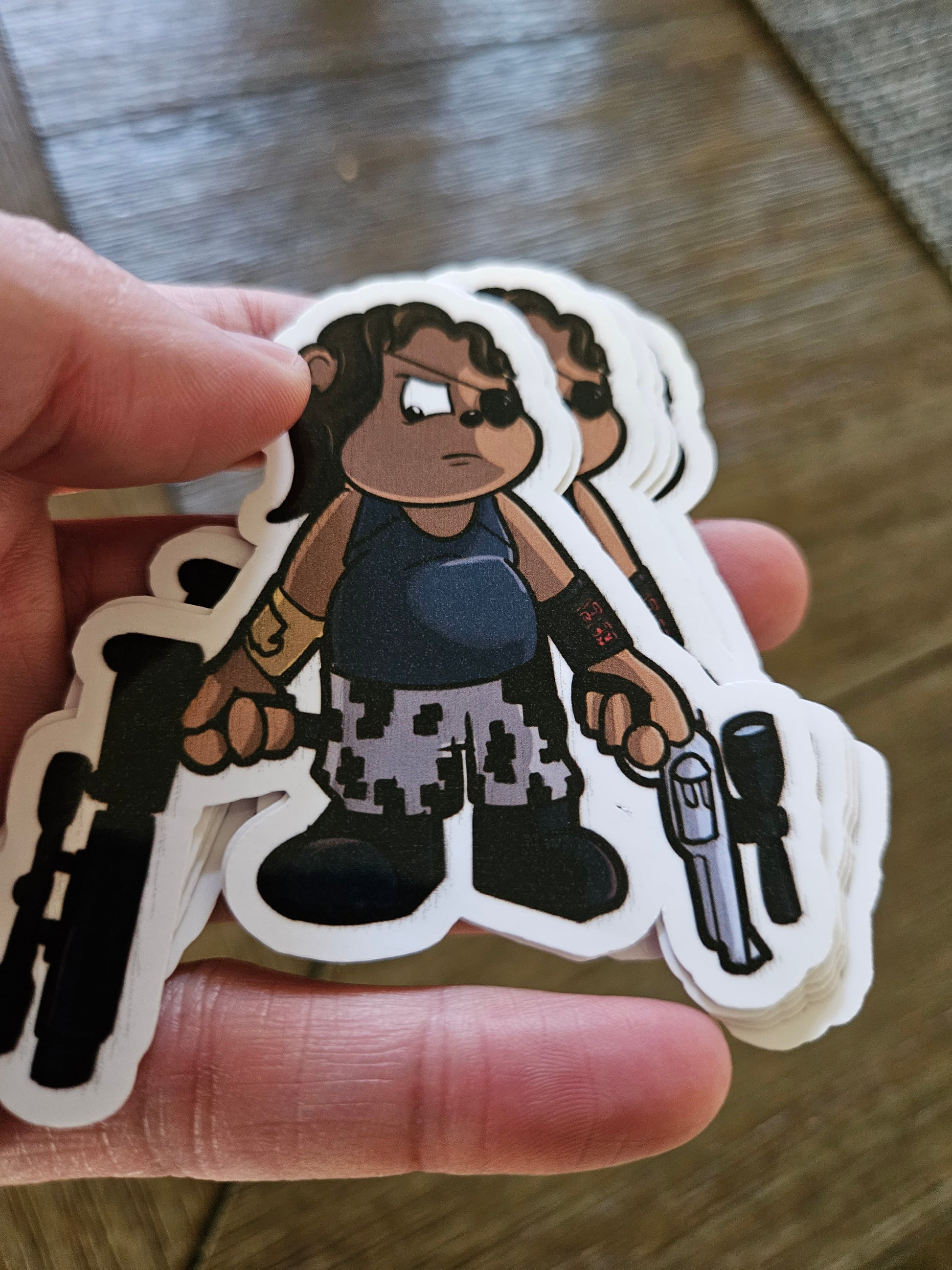 Bear Plissken sticker - Benjamin Wallace Books