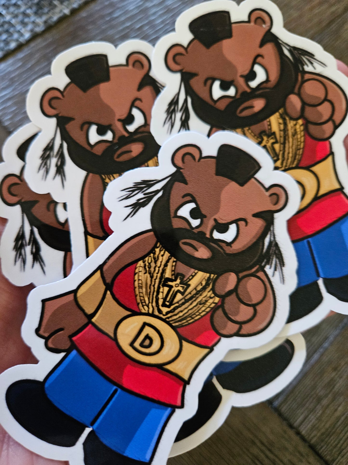BA Bearacus sticker - Benjamin Wallace Books