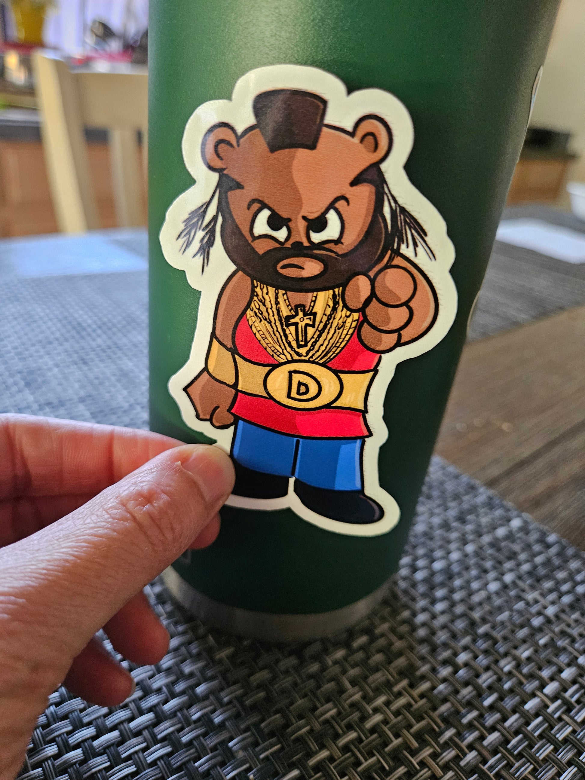 BA Bearacus sticker - Benjamin Wallace Books