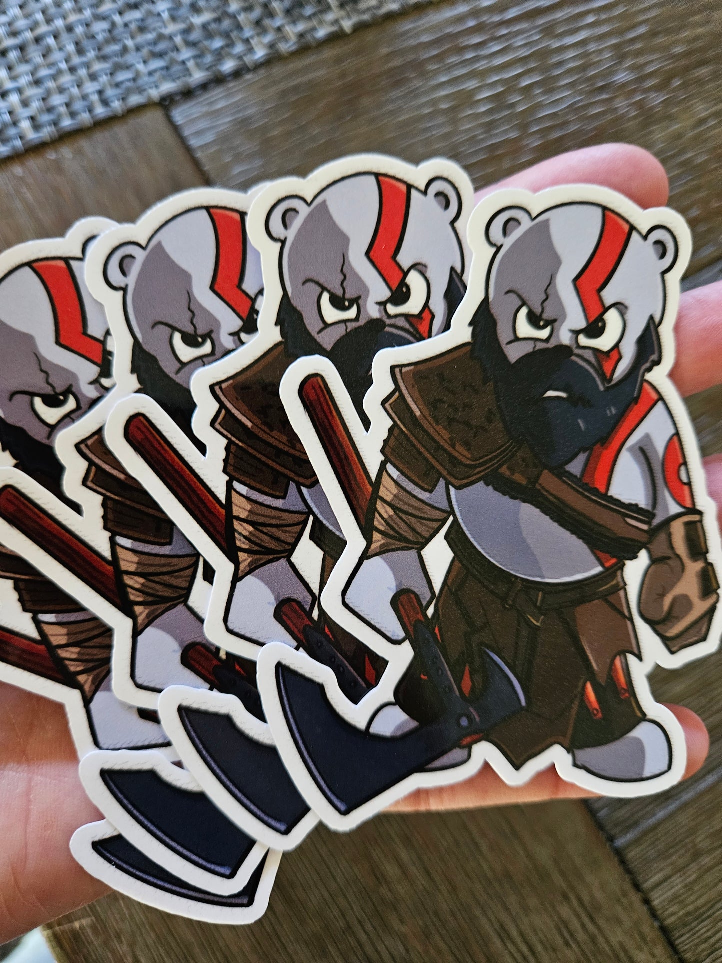Bear of War sticker - Benjamin Wallace Books