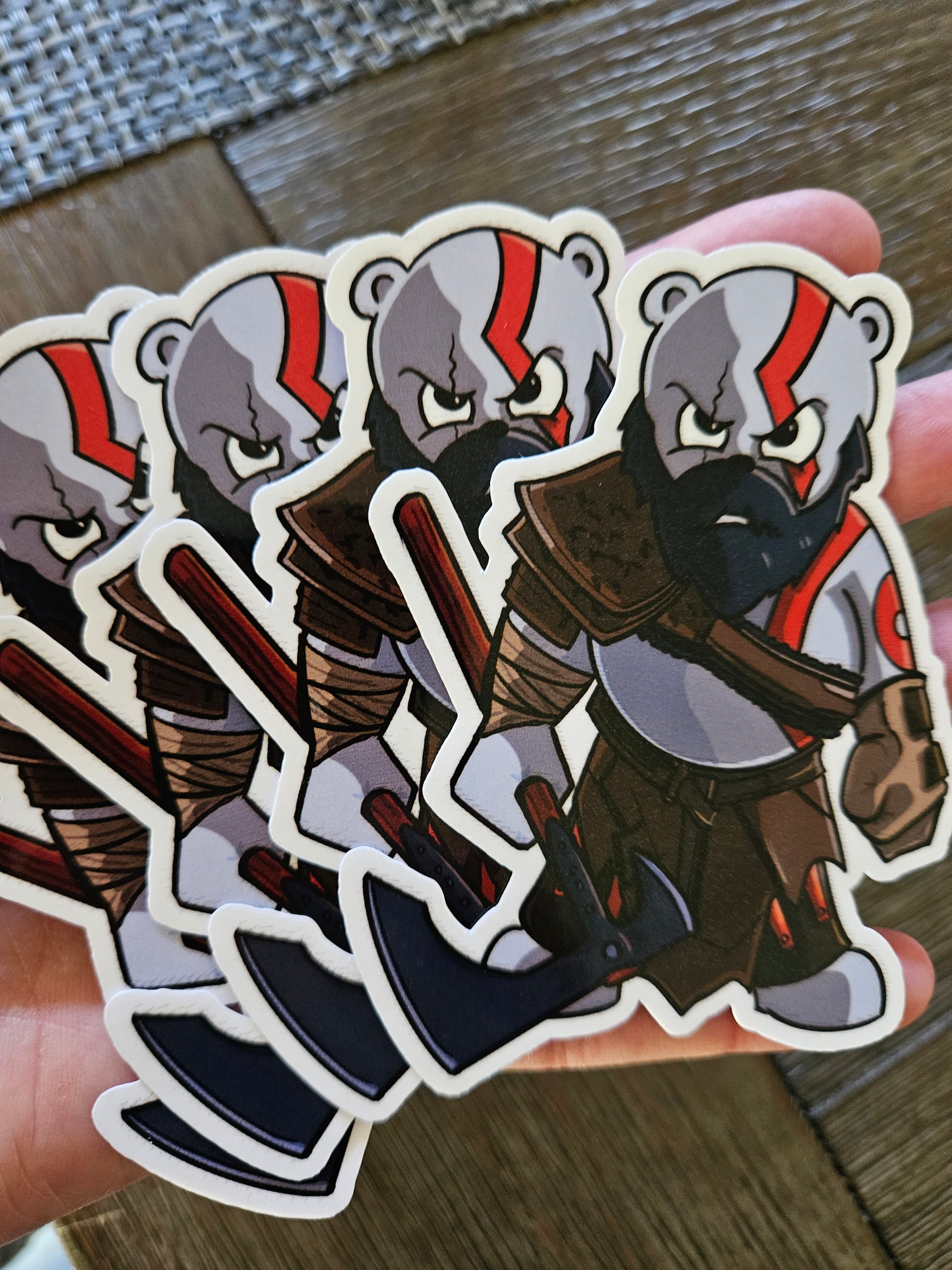 Bear of War sticker - Benjamin Wallace Books