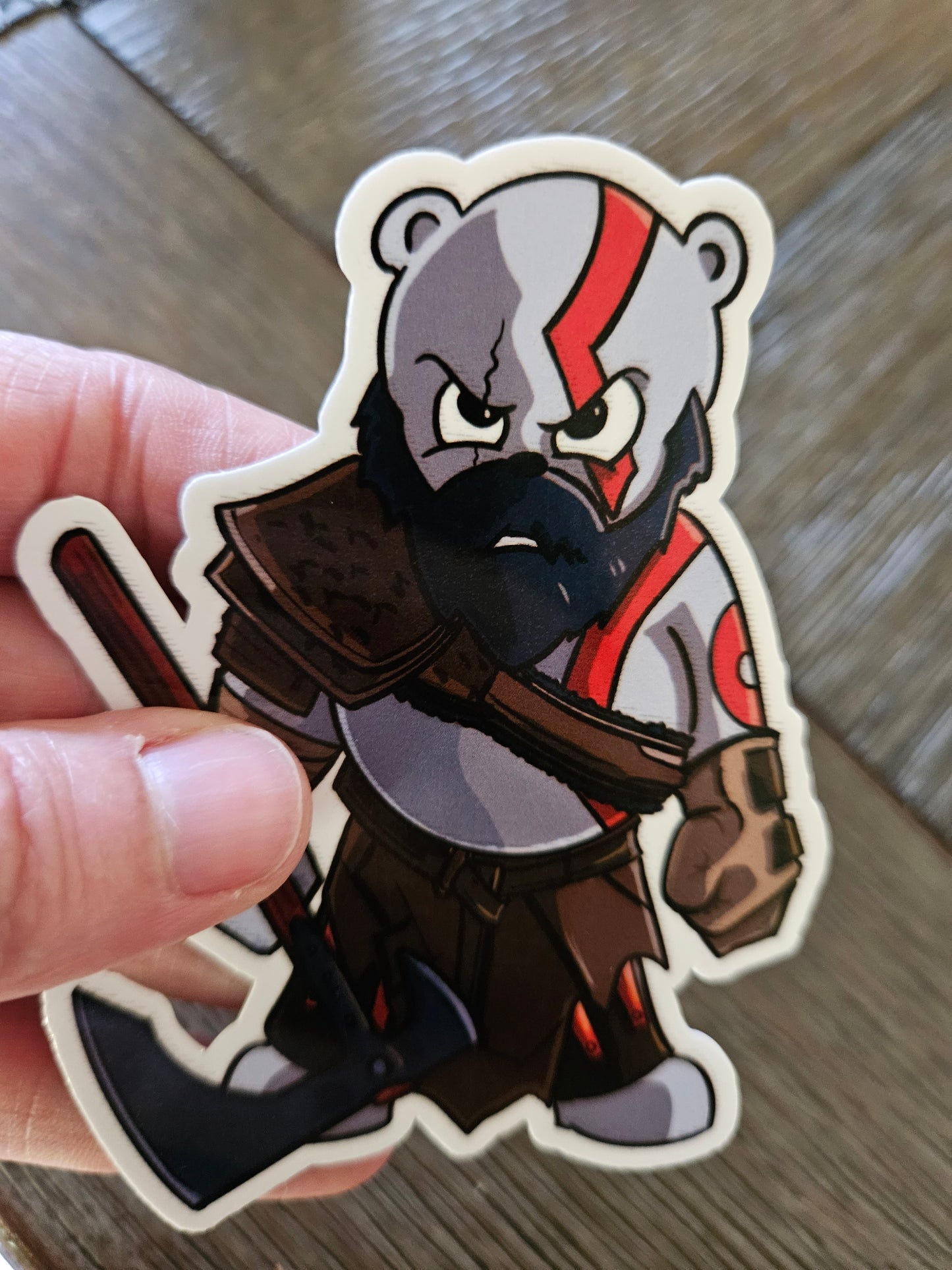 Bear of War sticker - Benjamin Wallace Books
