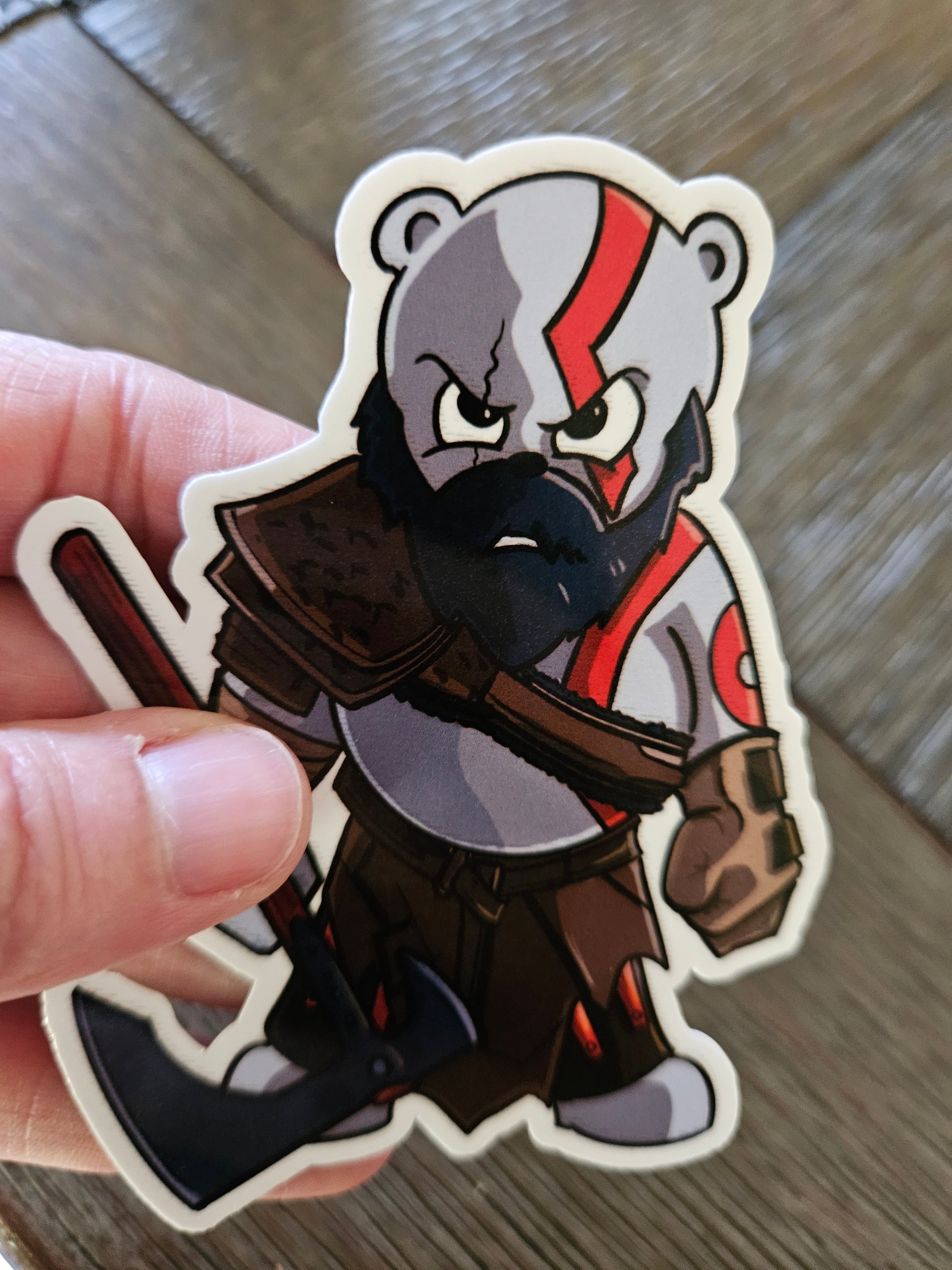 Bear of War sticker - Benjamin Wallace Books