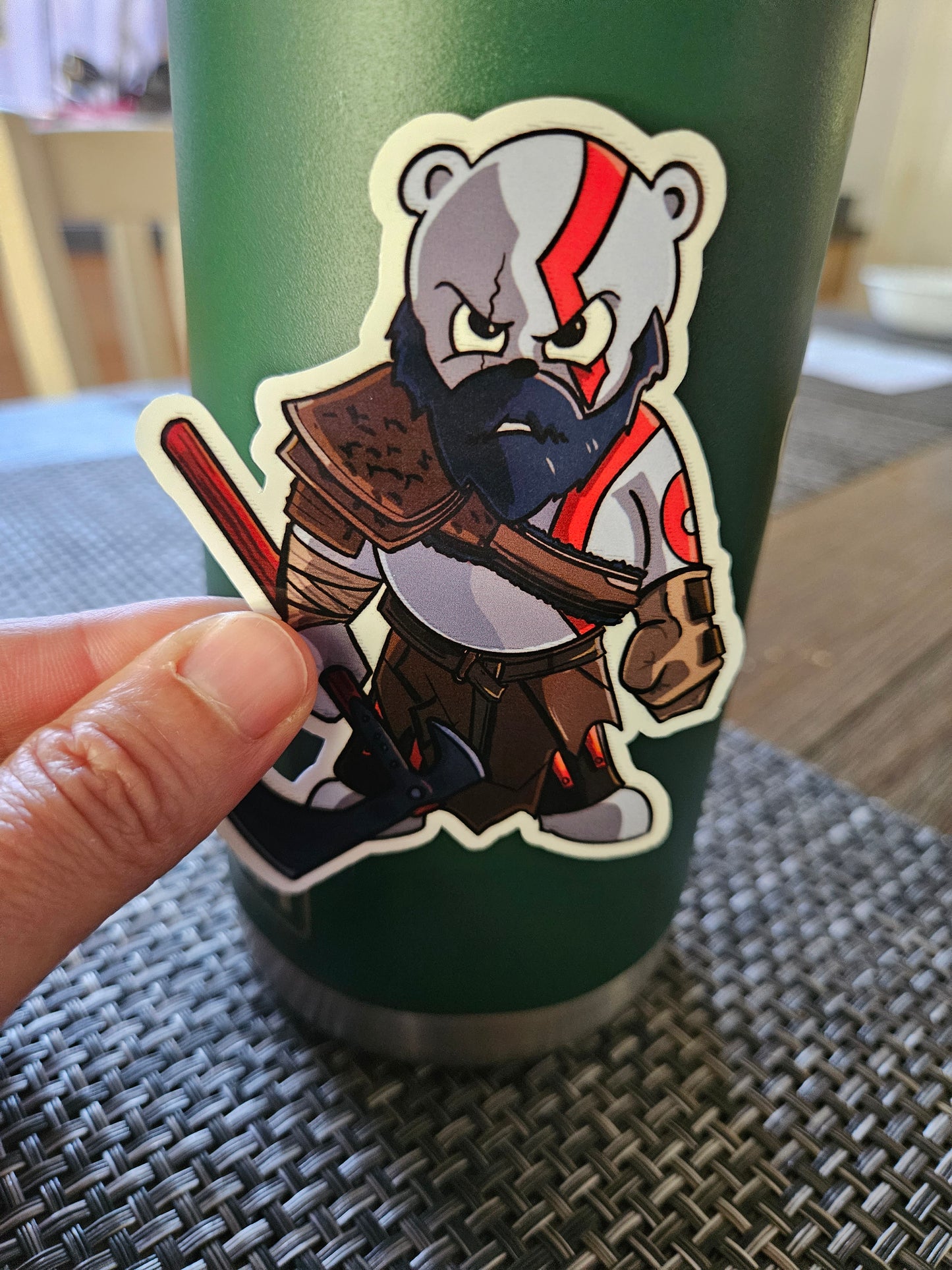 Bear of War sticker - Benjamin Wallace Books