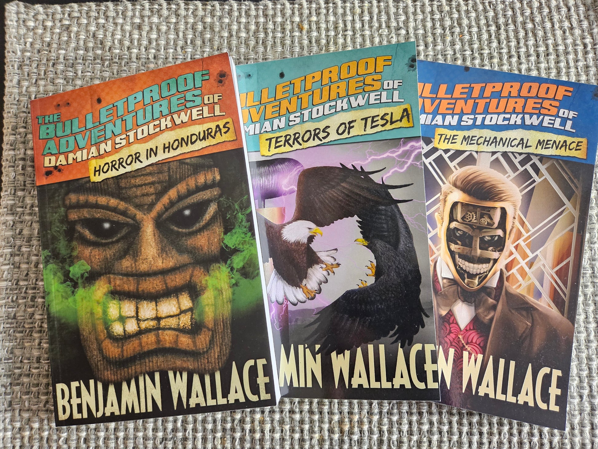 The Bulletproof Adventures of Damian Stockwell, Books 1-3 (Signed Paperbacks)) - Benjamin Wallace Books