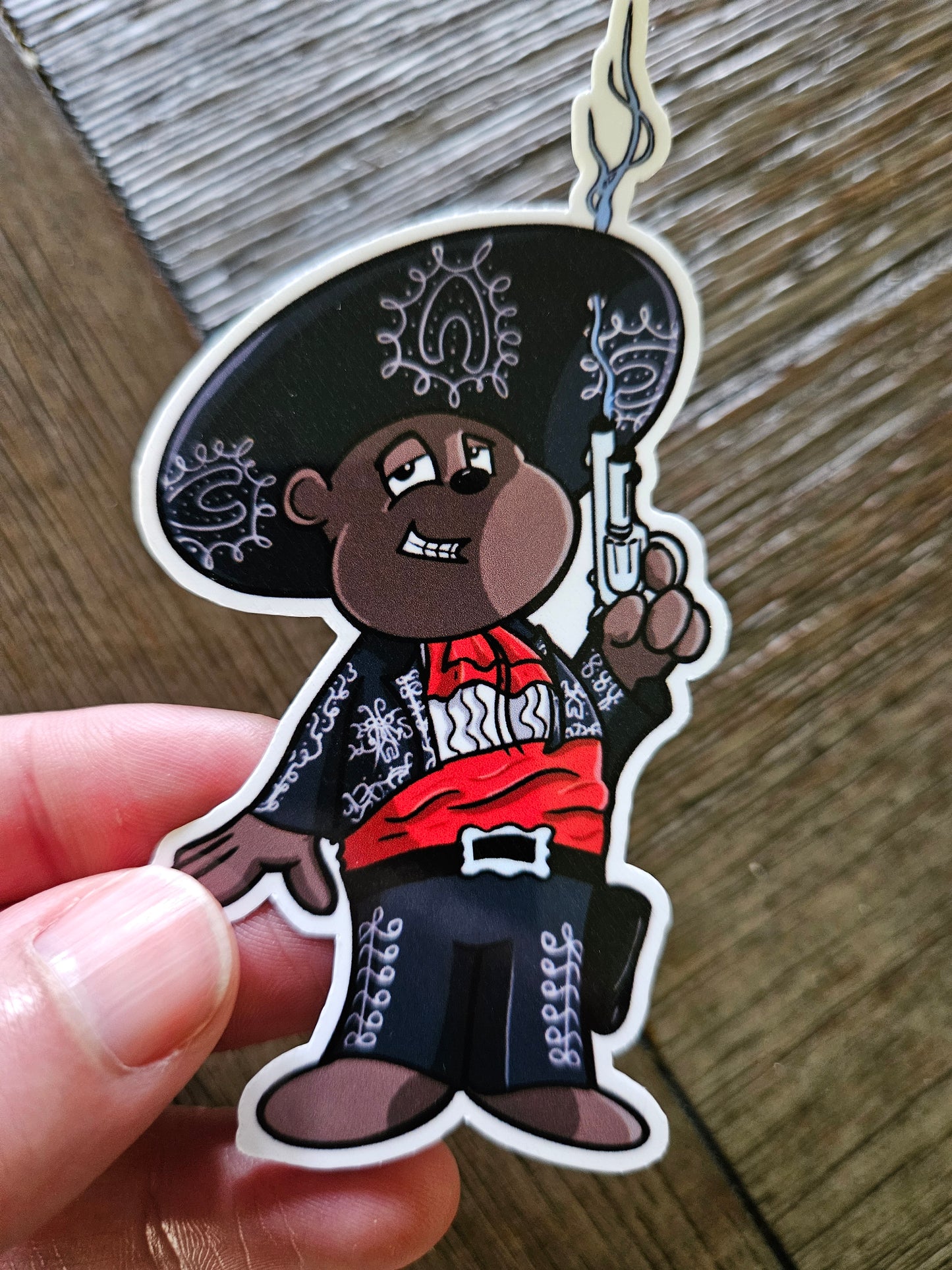 Amigo Bear sticker - Benjamin Wallace Books