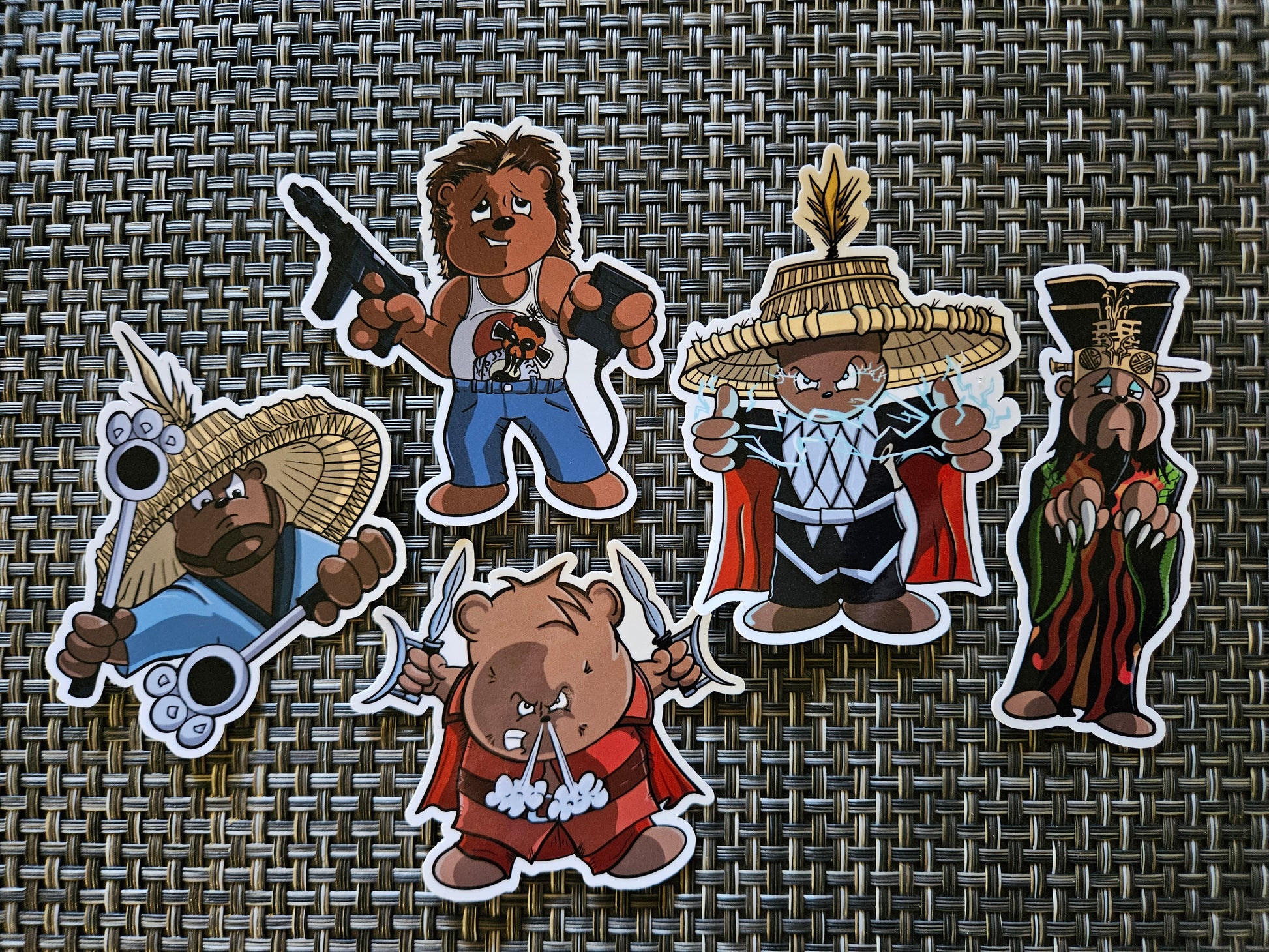 Bear Trouble in Little China sticker pack - Benjamin Wallace Books