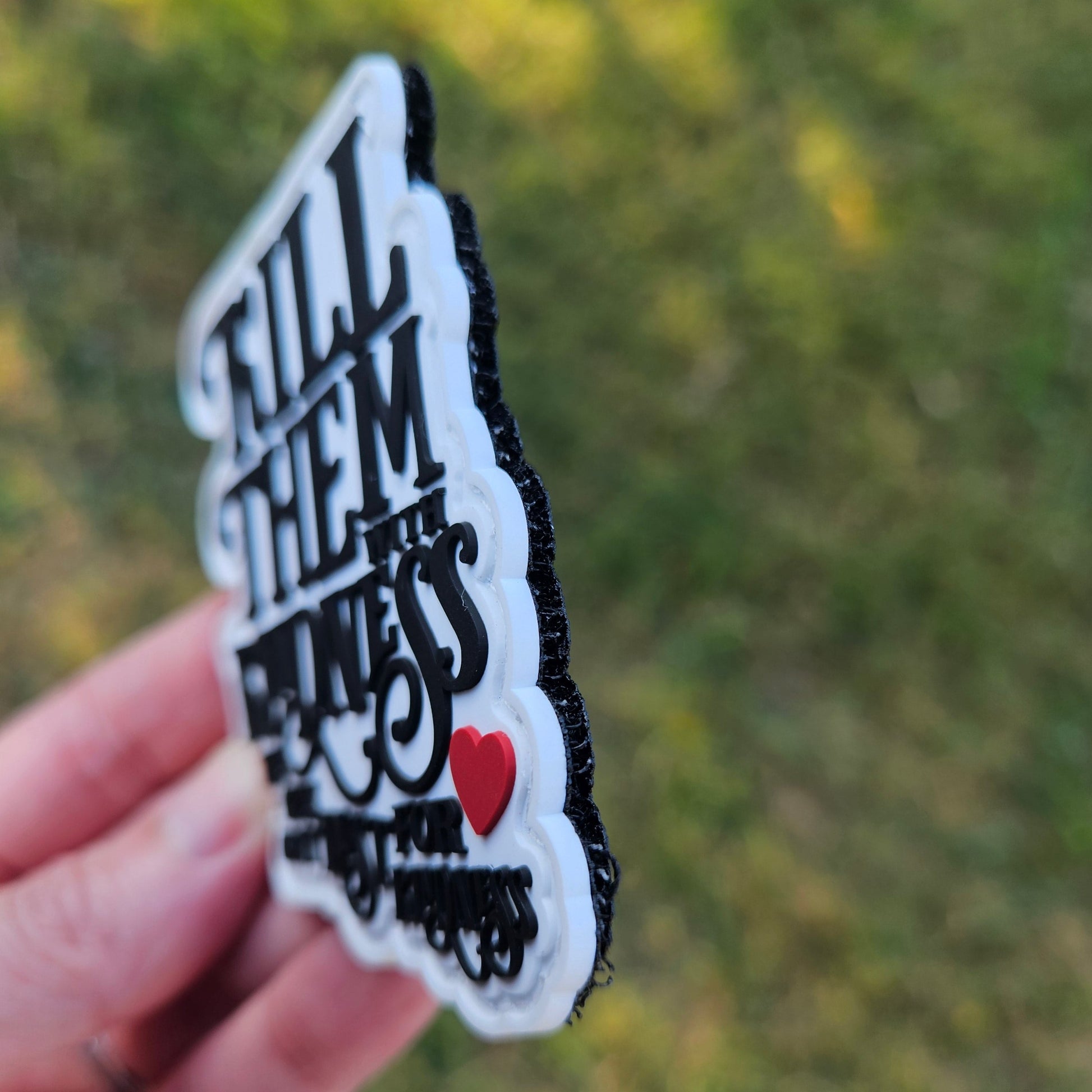 Kill them with Kindness Morale Patch (PVC) - Benjamin Wallace Books