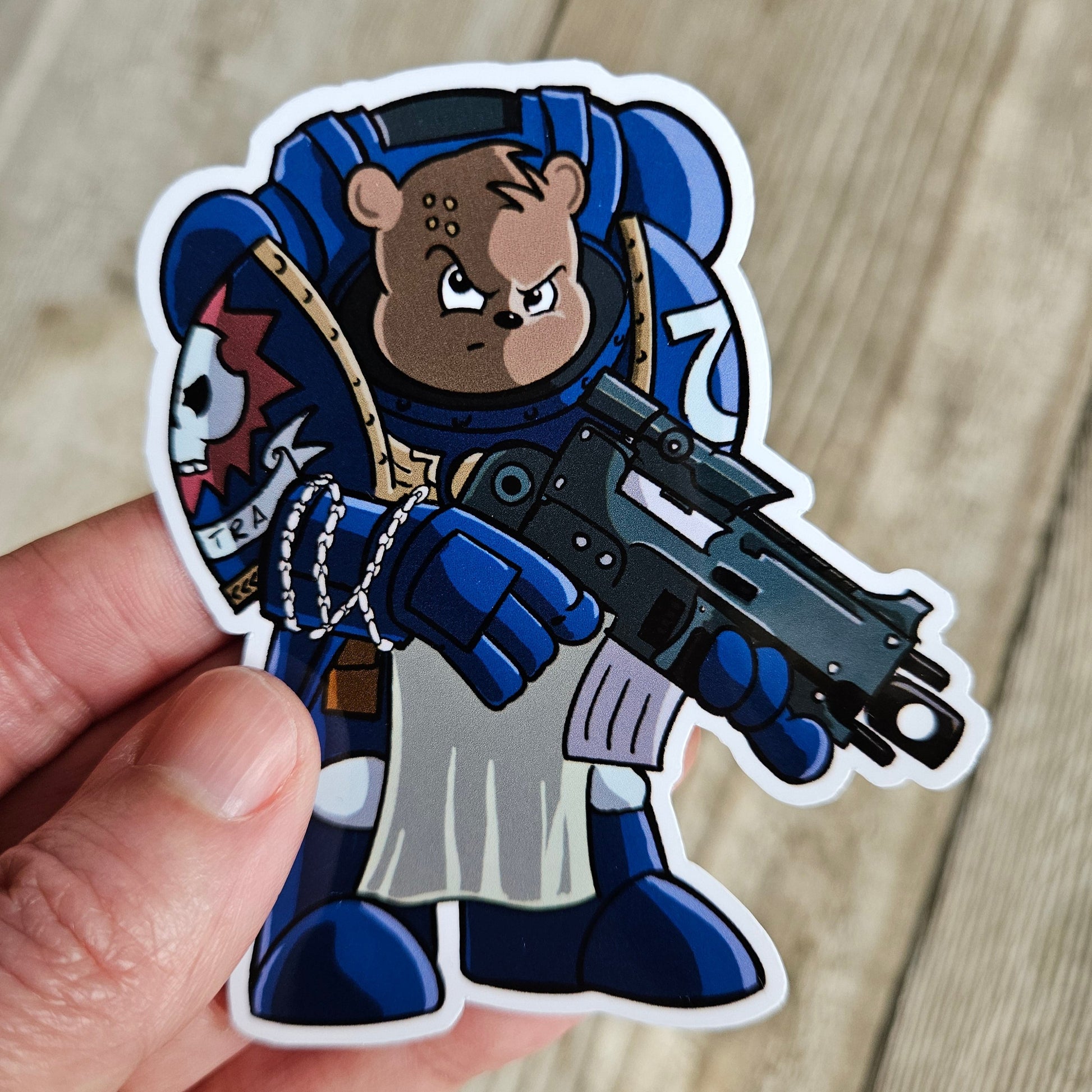 Bearhammer sticker - Benjamin Wallace Books