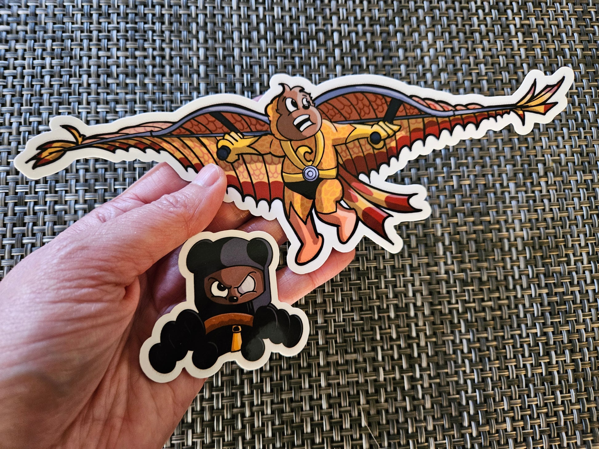Condorbear and Bearovich sticker set - Benjamin Wallace Books