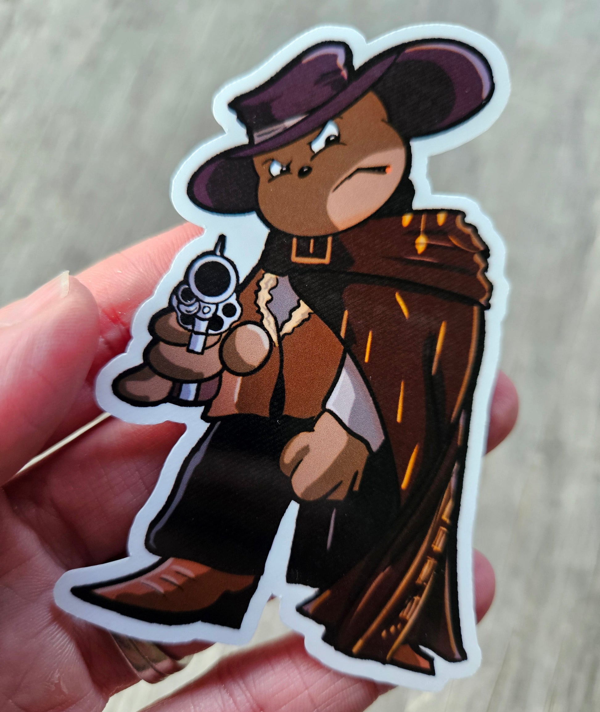 Bear with No Name sticker - Benjamin Wallace Books