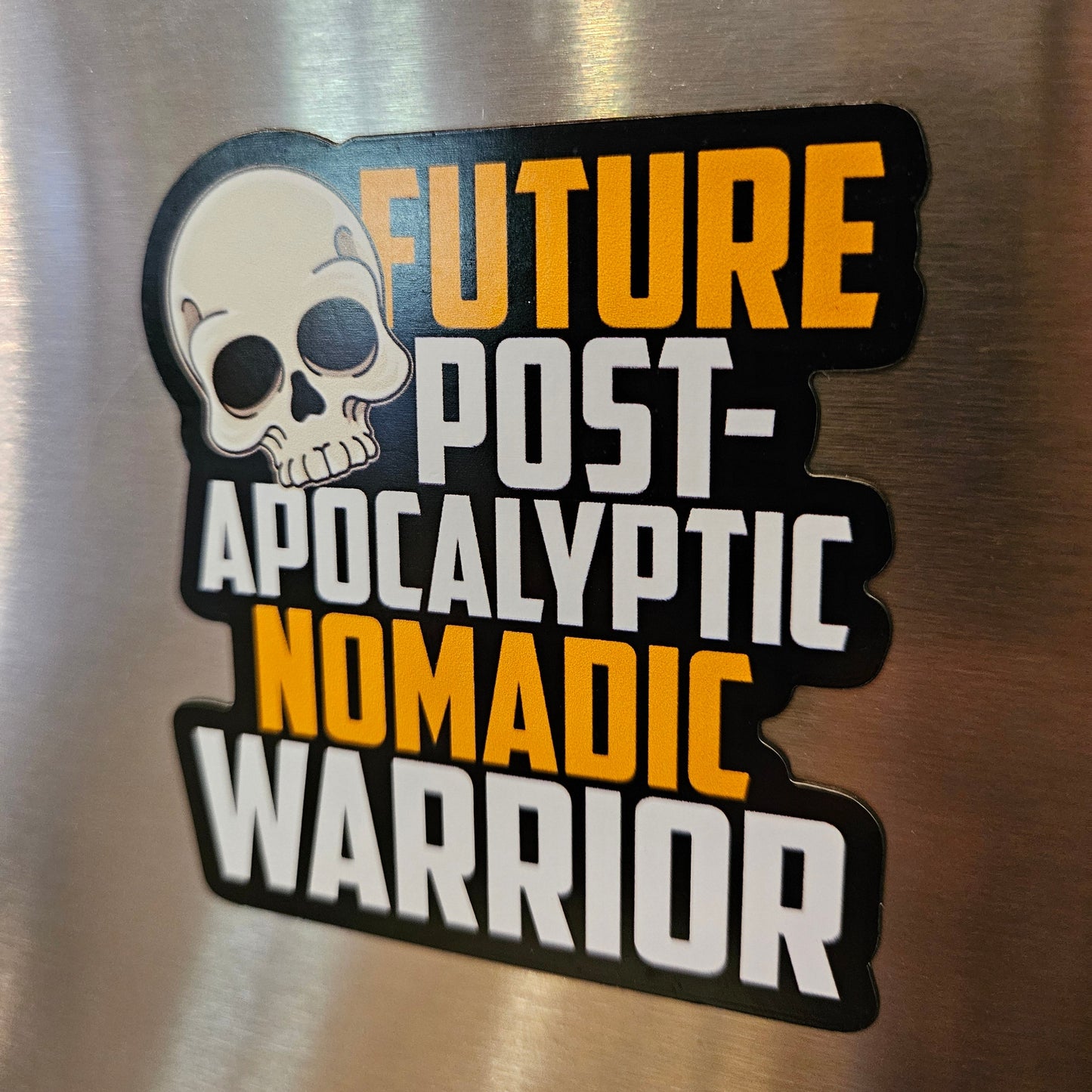 Future Post-Apocalyptic Nomadic Warrior magnet - Benjamin Wallace Books