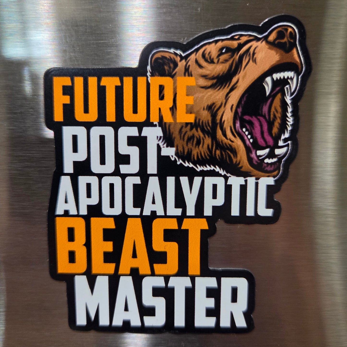 Future Post-Apocalyptic Beastmaster magnet