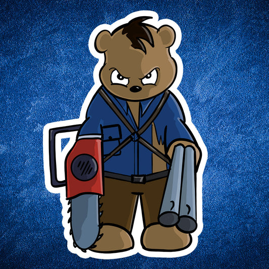 Ash Bear sticker - Benjamin Wallace Books