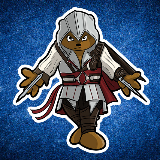 Assassin Bear sticker - Benjamin Wallace Books