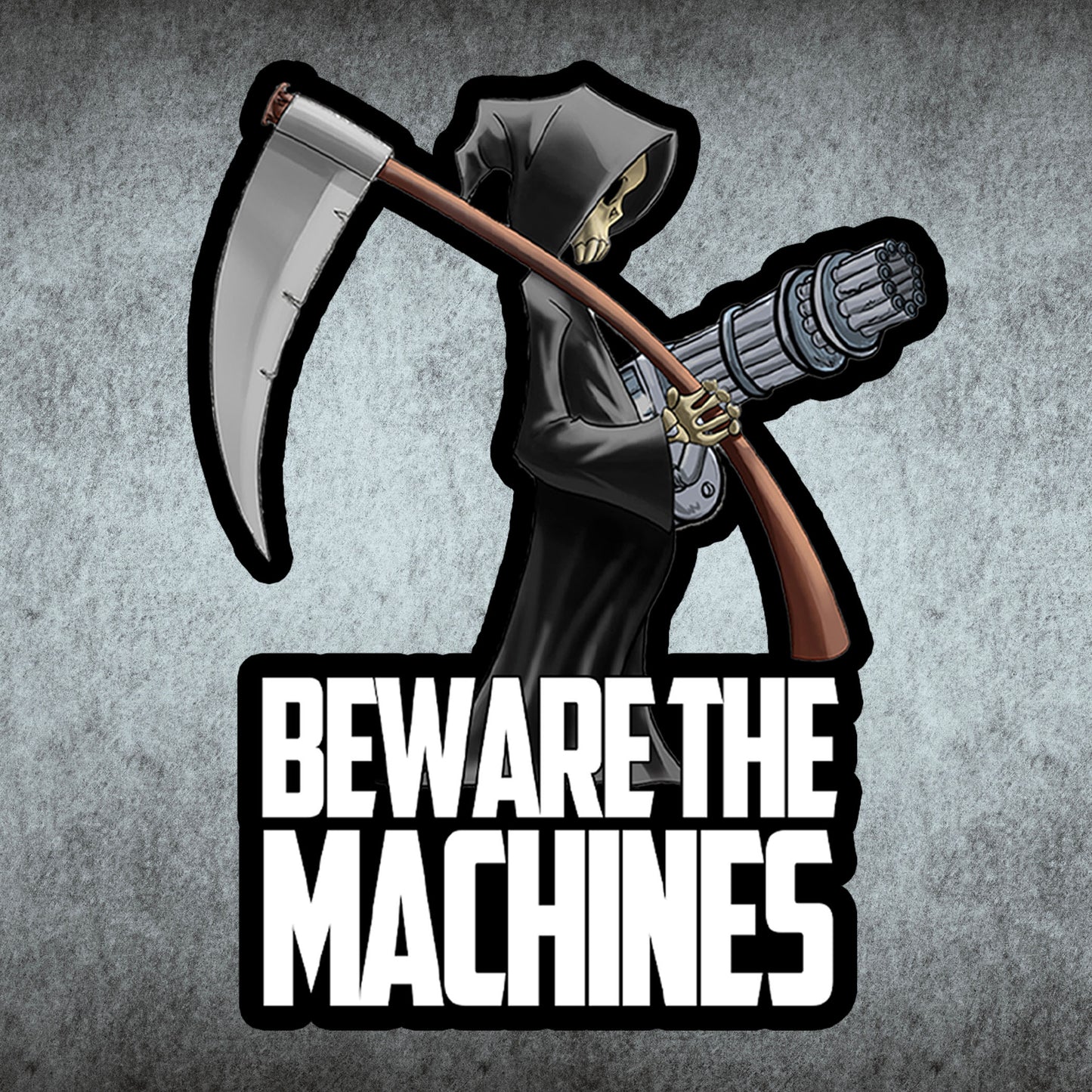 Beware the Machines Sticker - Benjamin Wallace Books