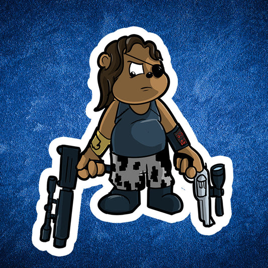 Bear Plissken sticker - Benjamin Wallace Books