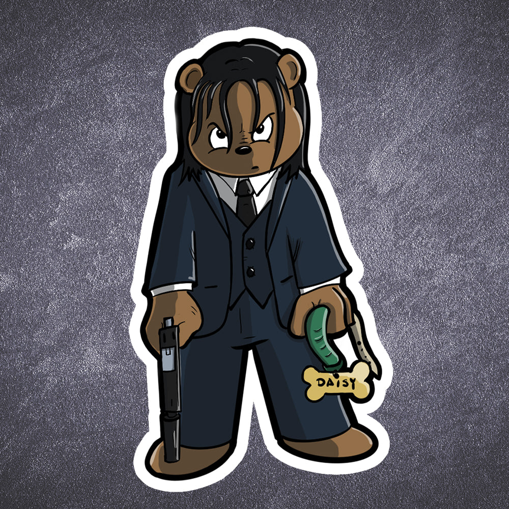 Bear Wick sticker - Benjamin Wallace Books