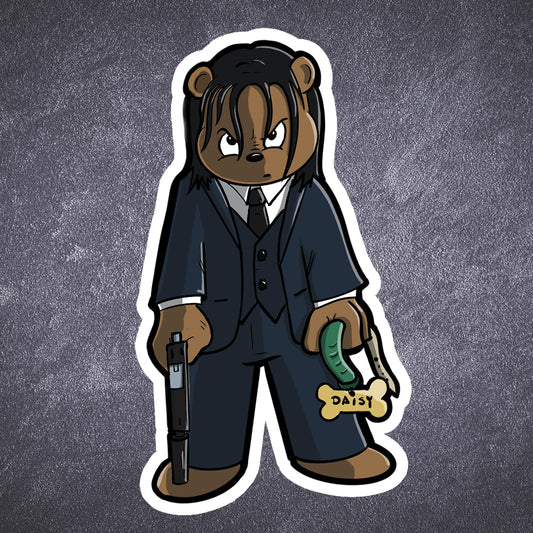 Bear Wick sticker - Benjamin Wallace Books