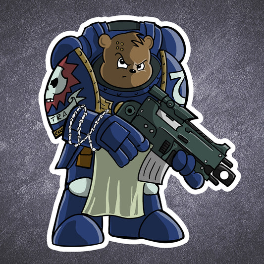 Bearhammer sticker - Benjamin Wallace Books