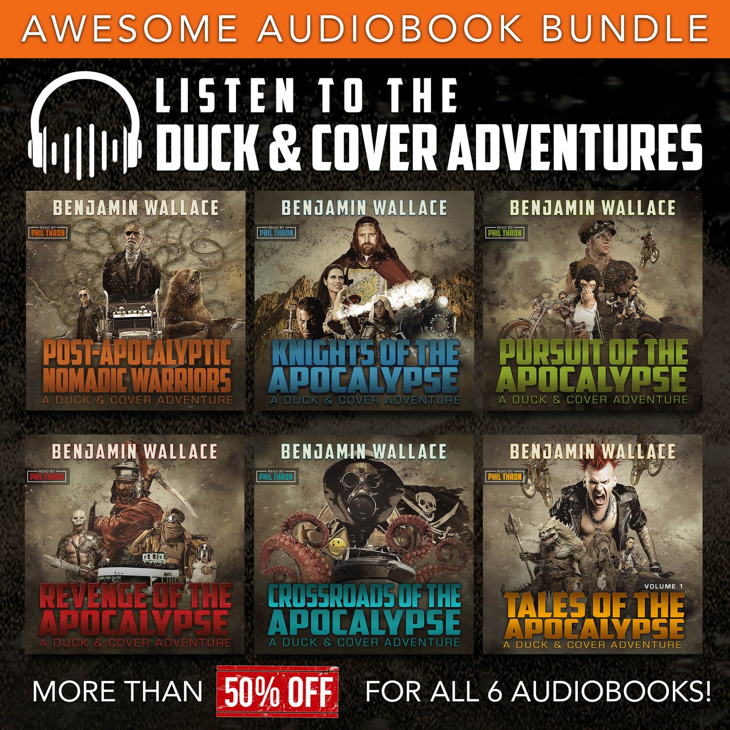 The Duck & Cover Adventures Series (Audiobooks) - Benjamin Wallace Books