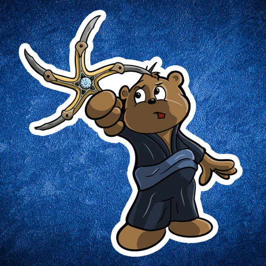 Prince Colwyn Bear sticker - Benjamin Wallace Books