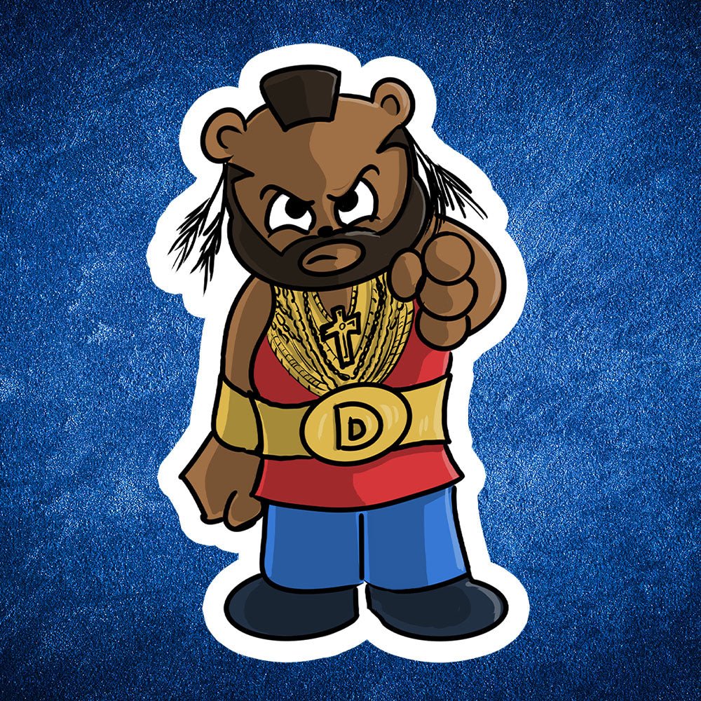 BA Bearacus sticker - Benjamin Wallace Books