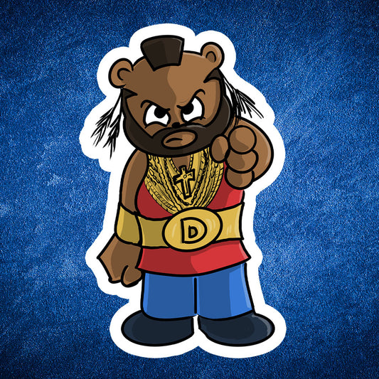 BA Bearacus sticker - Benjamin Wallace Books