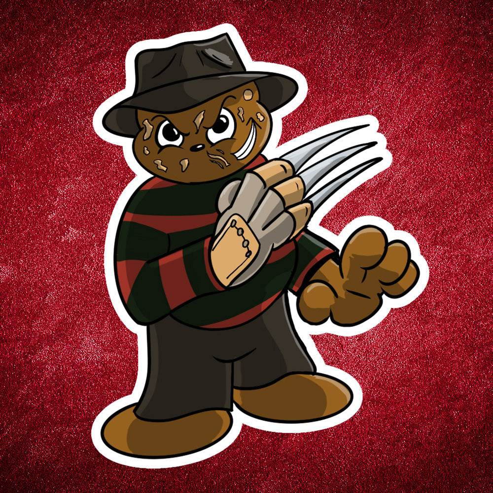 Nightbear on Elm Street sticker - Benjamin Wallace Books