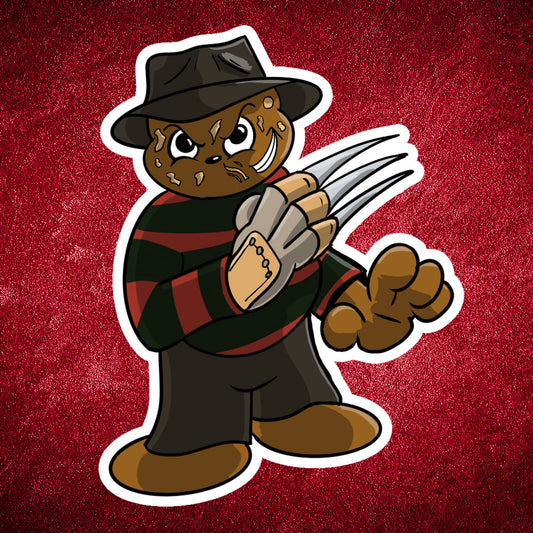 Nightbear on Elm Street sticker - Benjamin Wallace Books