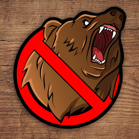 No Bears sticker - Benjamin Wallace Books