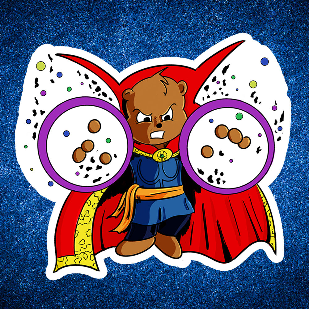 Sorcerbear Supreme sticker - Benjamin Wallace Books