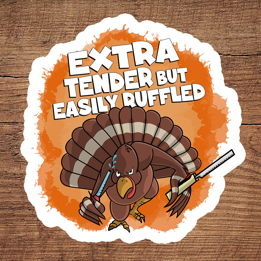 Turkey with a Carving Knife and a Baster Full of Revenge sticker pack