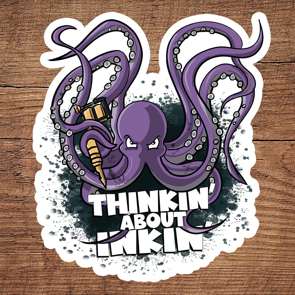 An Octopus with a Tattoo Gun sticker pack sticker DangerBearIndustries