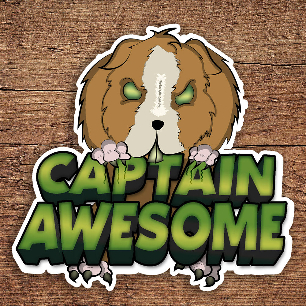 Captain Awesome sticker - Benjamin Wallace Books