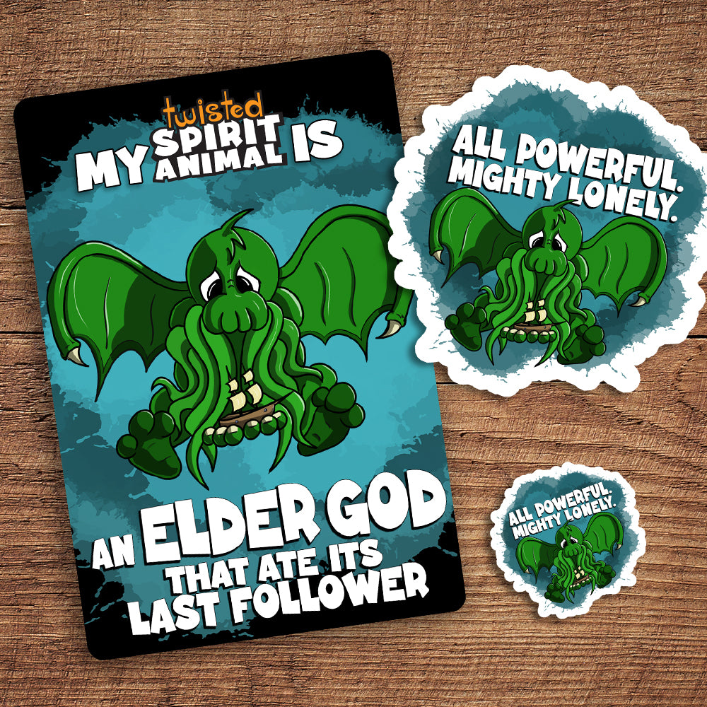 Elder God that Ate Its Last Follower sticker pack DangerBearIndustries