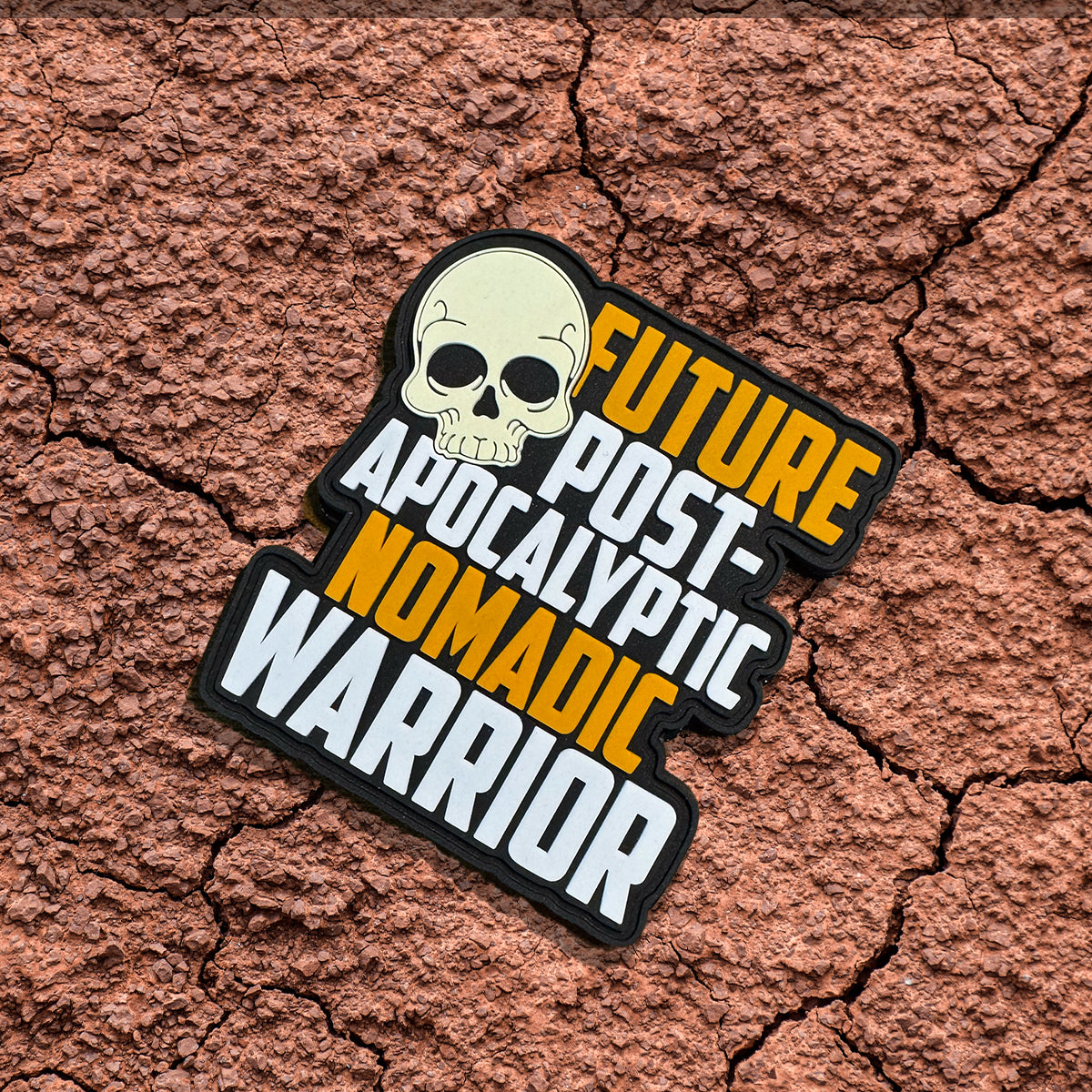 Future Post-Apocalyptic Nomadic Warrior Morale Patch (PVC) - Benjamin Wallace Books