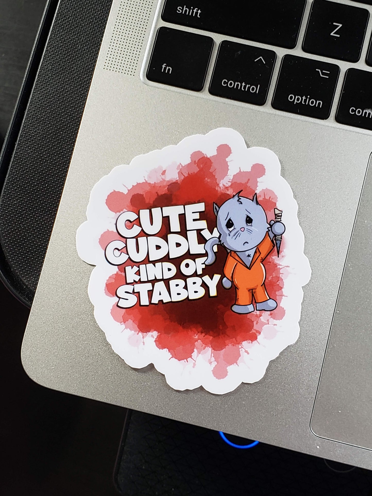 Kitten with a Prison Shank sticker pack DangerBearIndustries