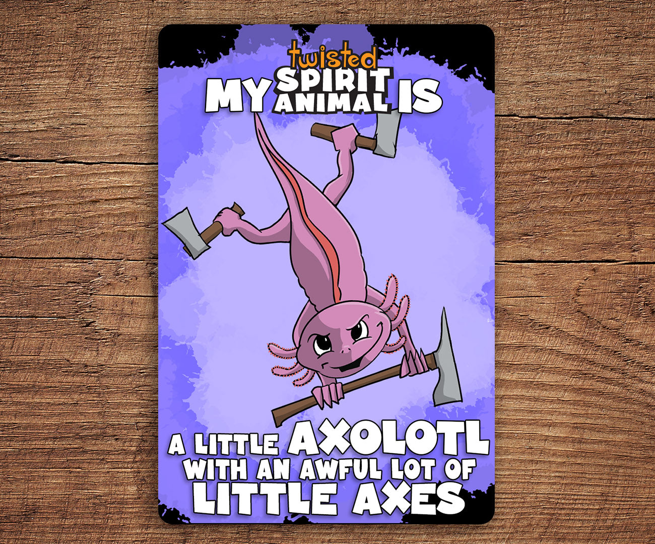 Little Axolotl with an awful lot of Little Axes sticker pack DangerBearIndustries