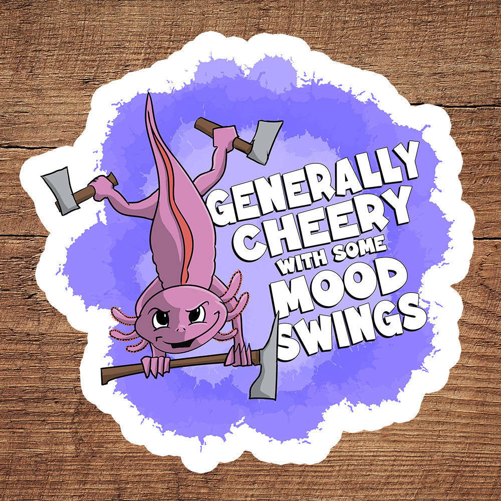 Little Axolotl with an awful lot of Little Axes sticker pack DangerBearIndustries