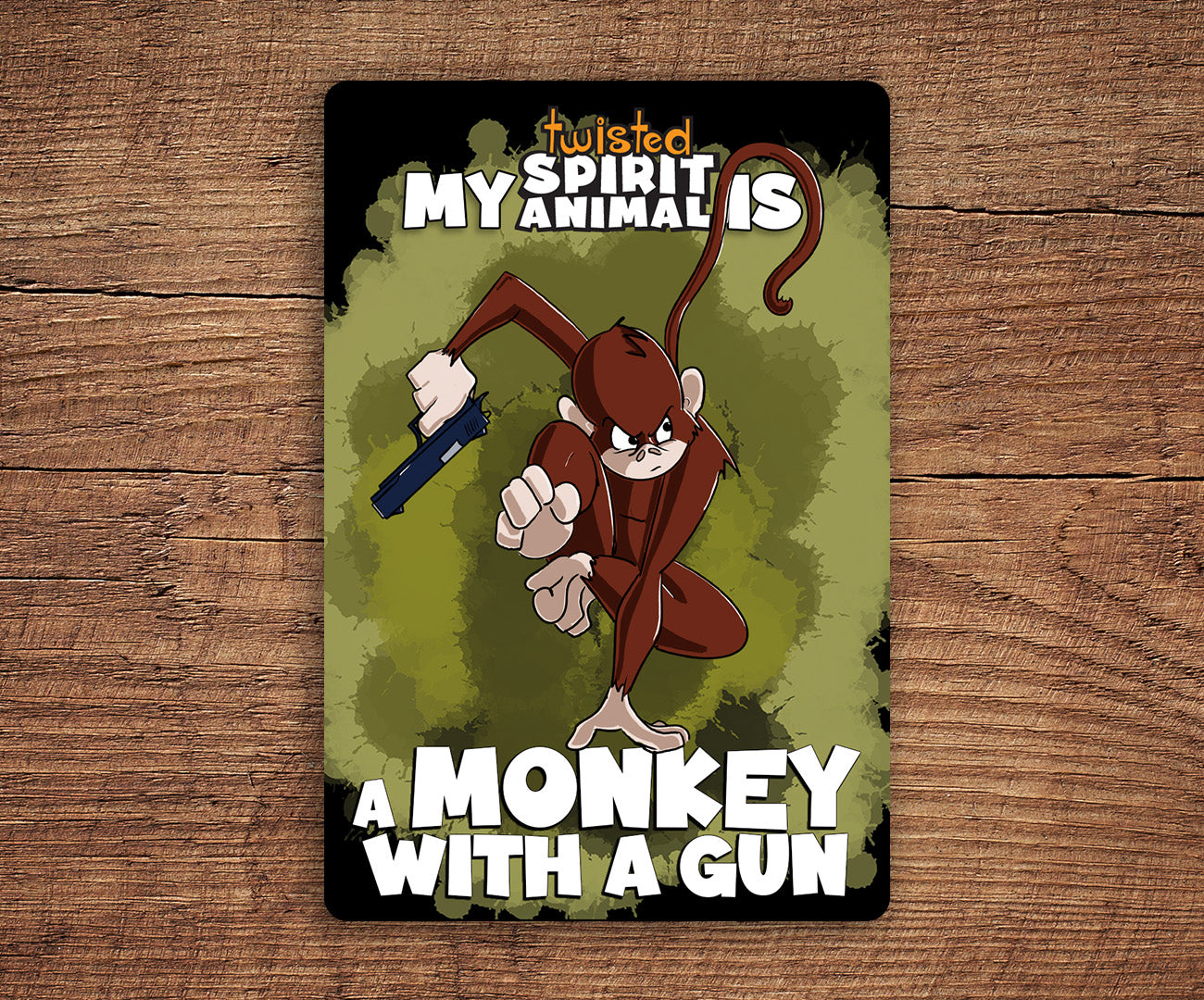 Monkey with a Gun sticker pack DangerBearIndustries