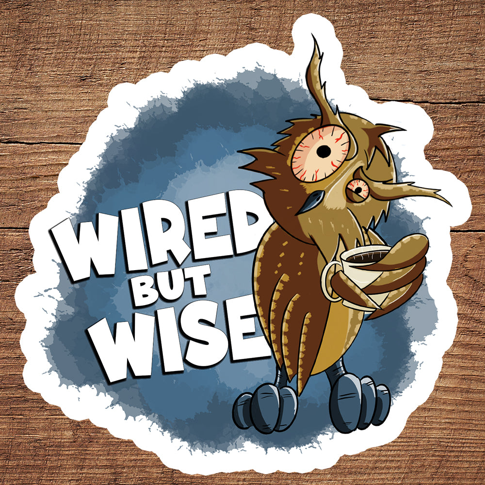 Over-Caffeinated Owl sticker pack DangerBearIndustries