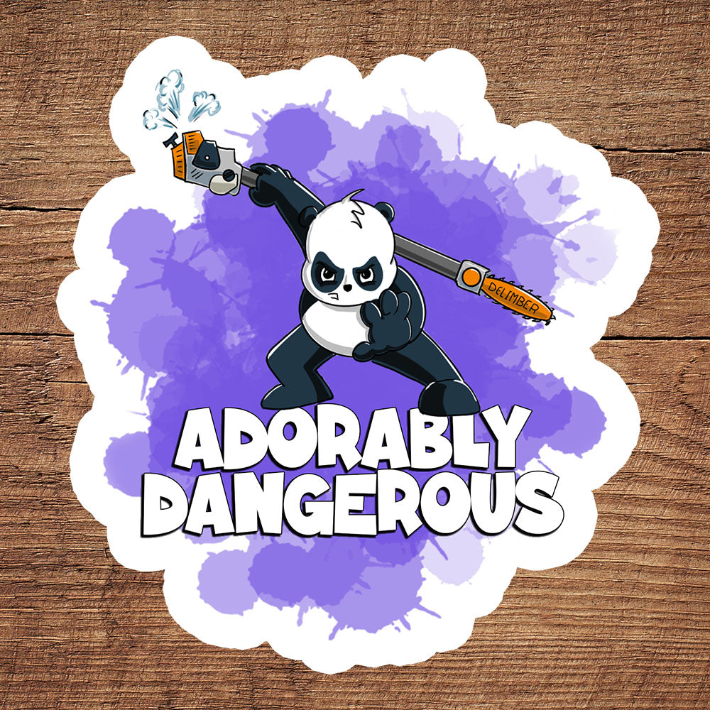 Panda with a Pole Saw sticker pack DangerBearIndustries