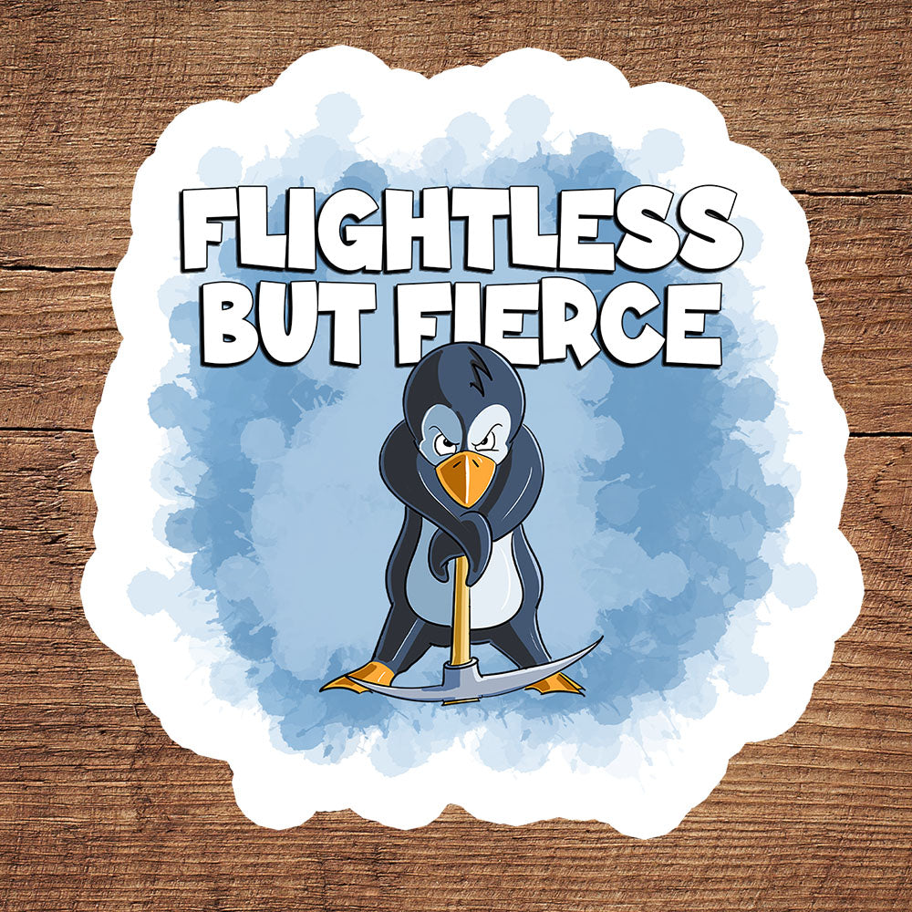 Penguin with a Pick Axe sticker pack DangerBearIndustries