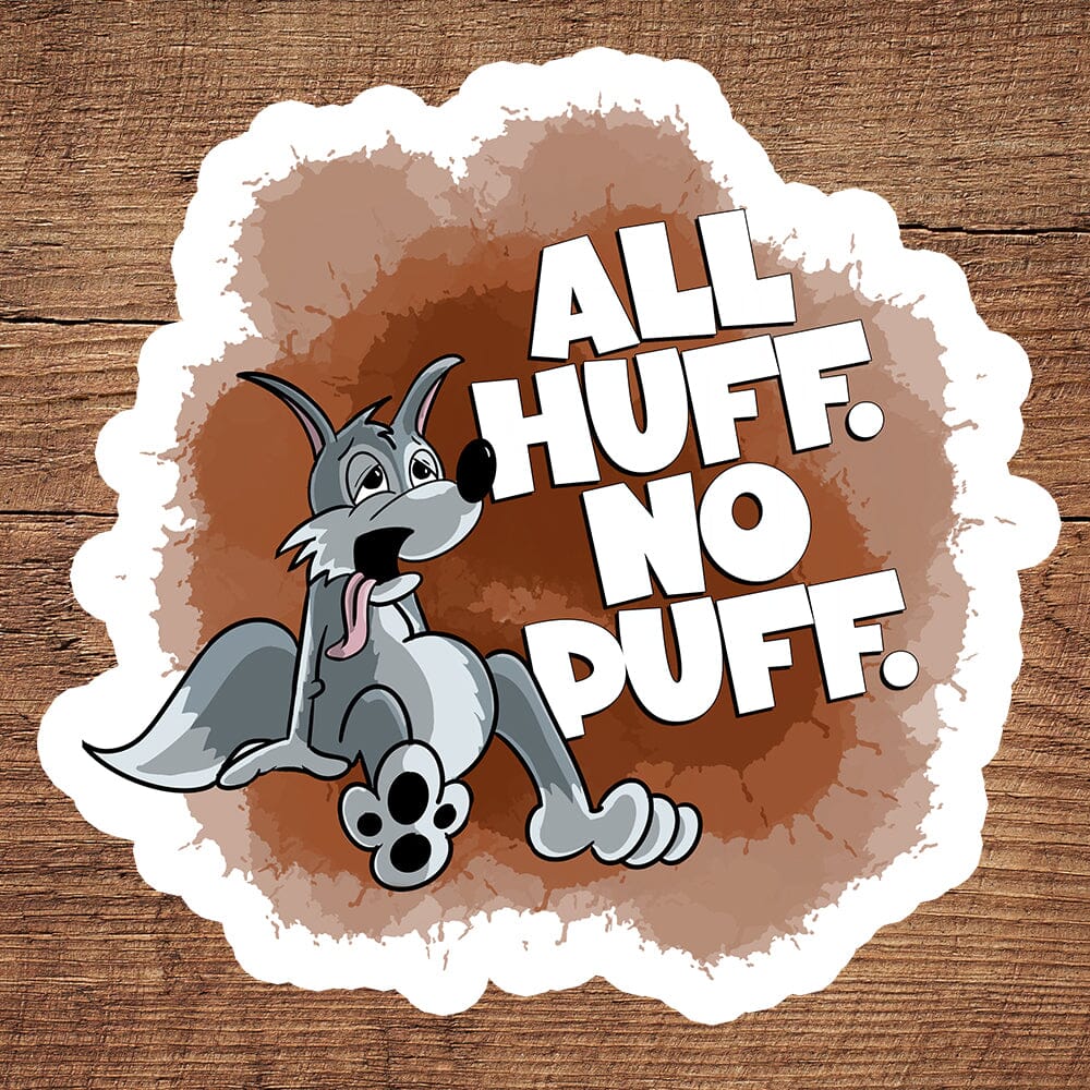 Perpetually Exhausted Wolf sticker pack DangerBearIndustries