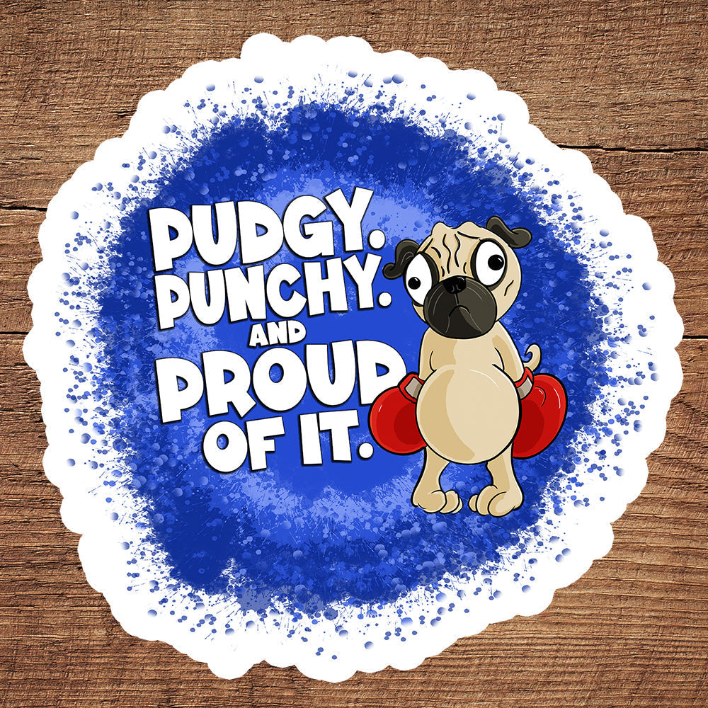 Pugilistic Pug sticker pack DangerBearIndustries
