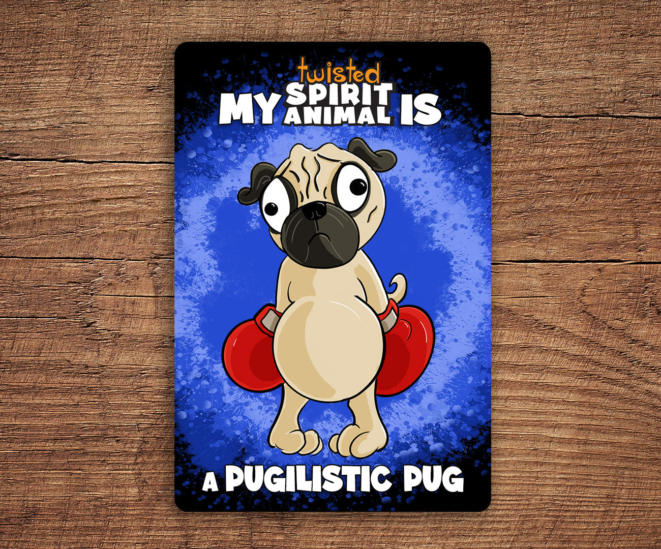 Pugilistic Pug sticker pack DangerBearIndustries