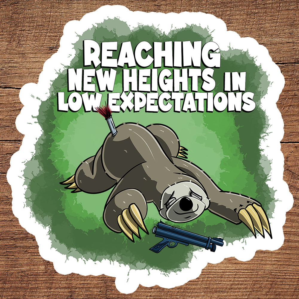 Self-Medicated Three-Toed Tree Sloth sticker pack DangerBearIndustries